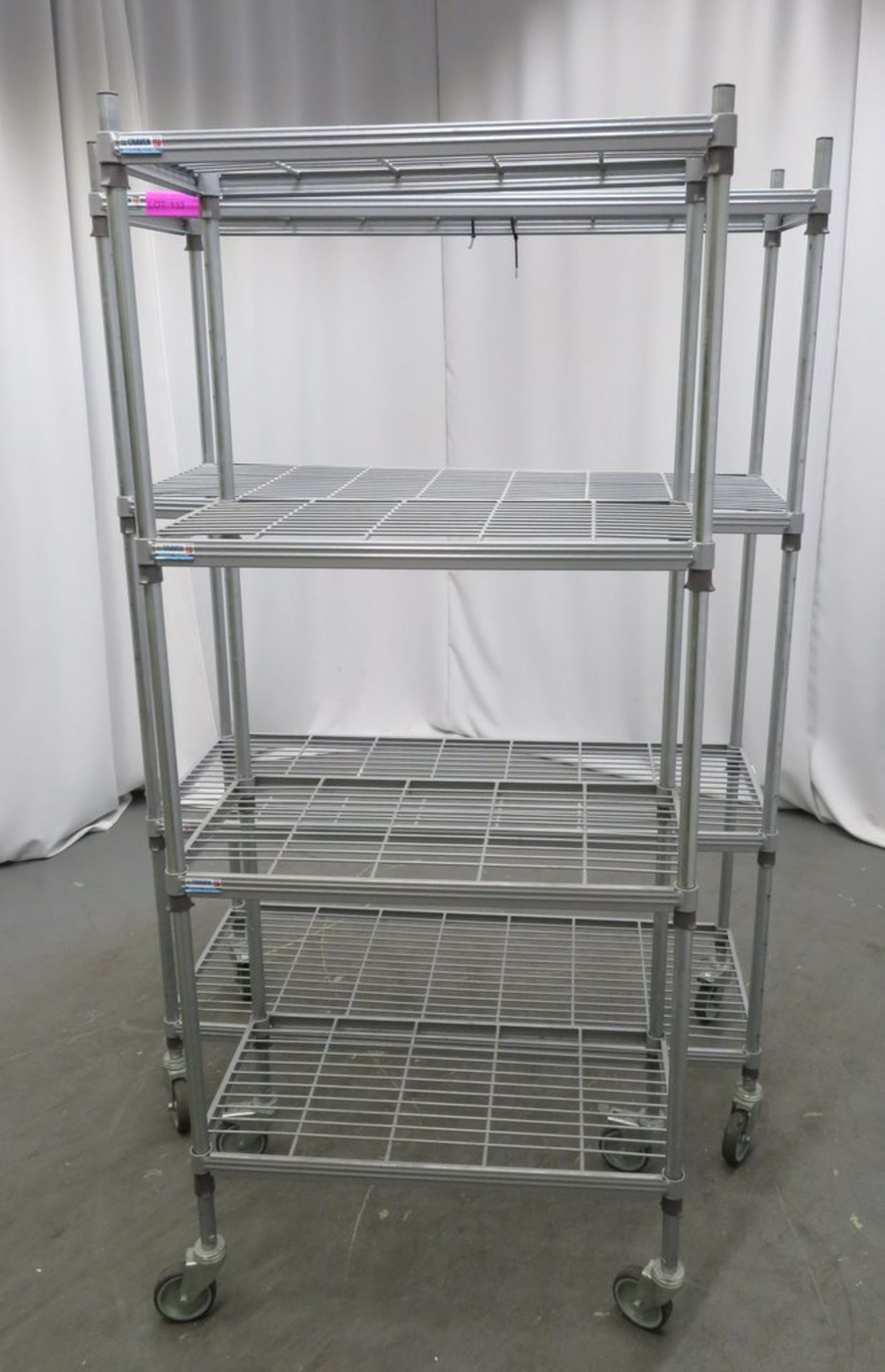 2x 4 Tier portable kitchen storage racks. 1170x500x1800mm & 770x400x1800mm - Image 3 of 3