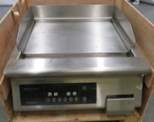 Heavy duty countertop induction smooth griddle, 1 phase, new