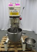 Electrolux Dito MB40S mixer, 40 litre bowl, with whisk attachments, 3 phase electric