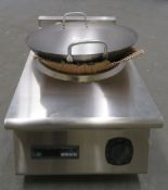 Heavy duty countertop induction wok, 1 phase, new