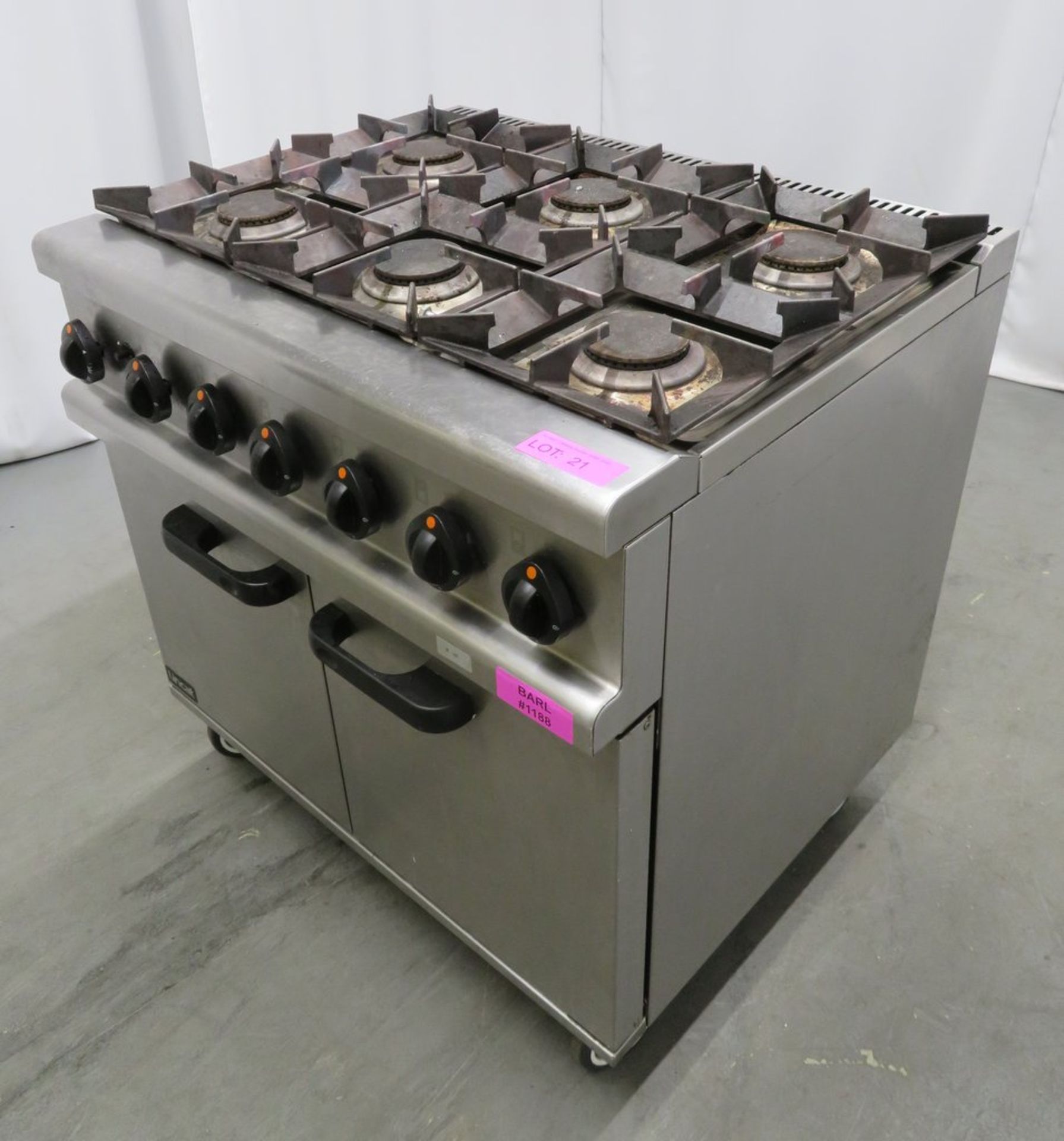 Lincat OG7002 6 burner range oven, natural gas - Image 3 of 9