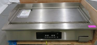 Heavy duty induction smooth griddle, 1200mm wide, 3 phase electric, new