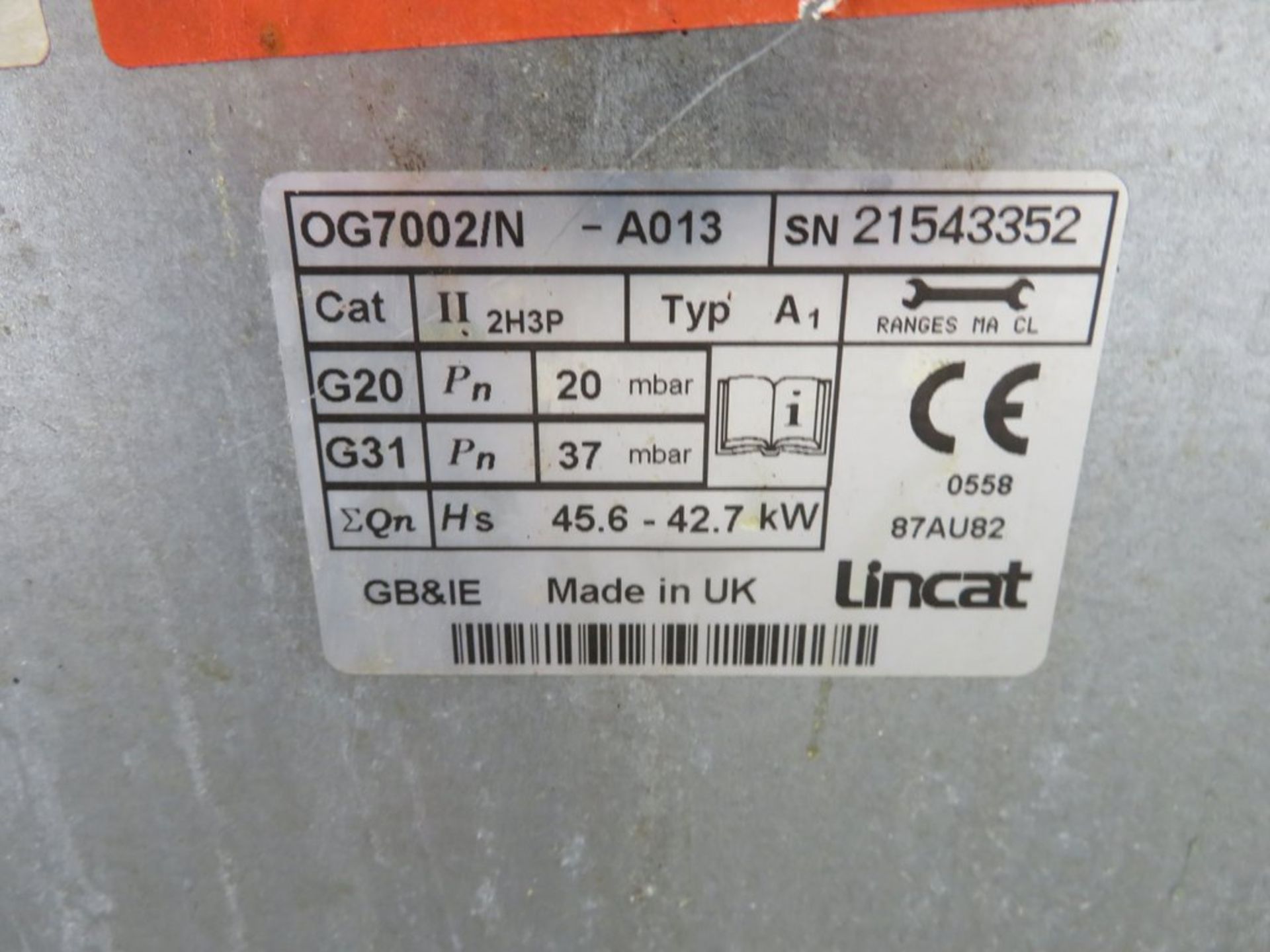 Lincat OG7002 6 burner range oven, natural gas - Image 8 of 9