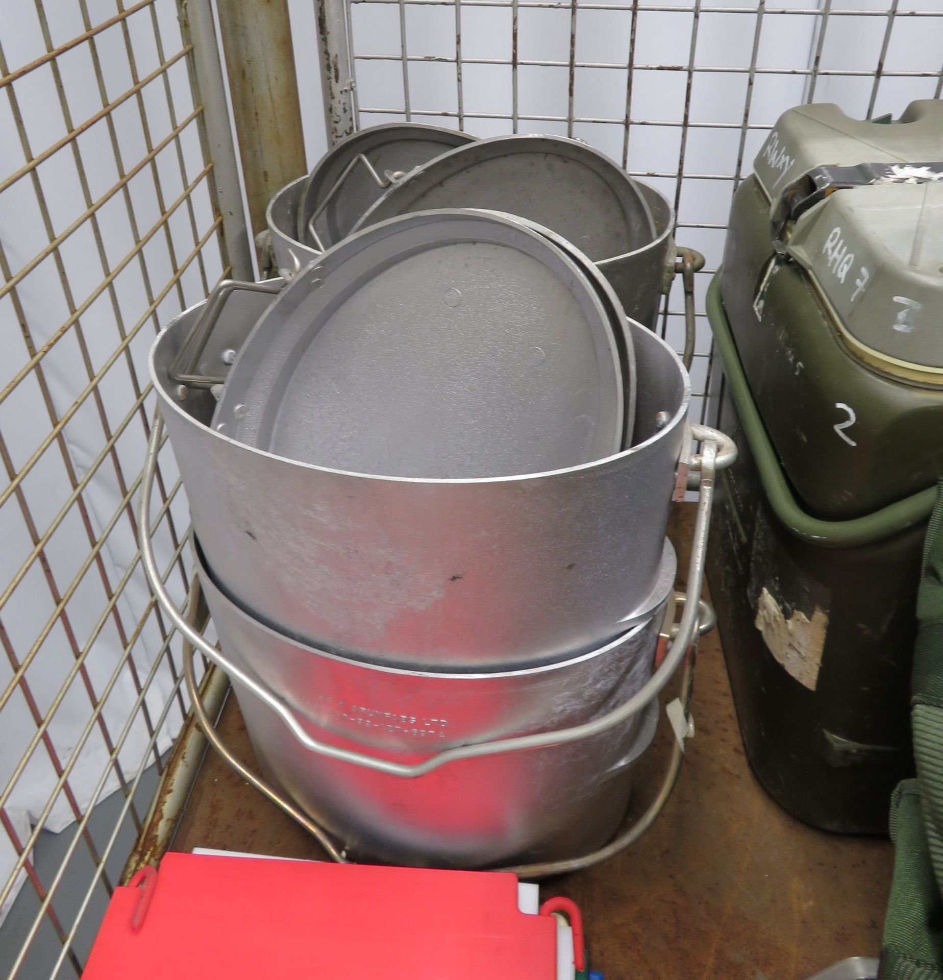 British Army No 5 field cooker & G1 No 5 hot box field oven set. - Image 18 of 24