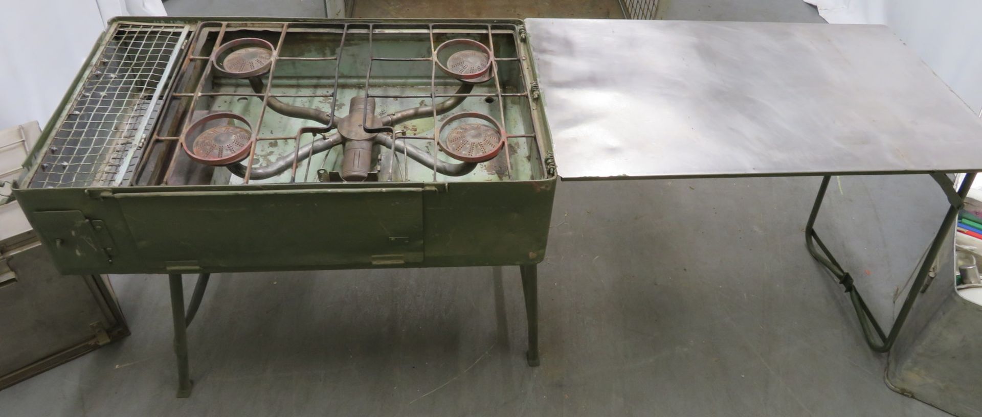 British Army No 5 field cooker & G1 No 5 hot box field oven set. - Image 3 of 18