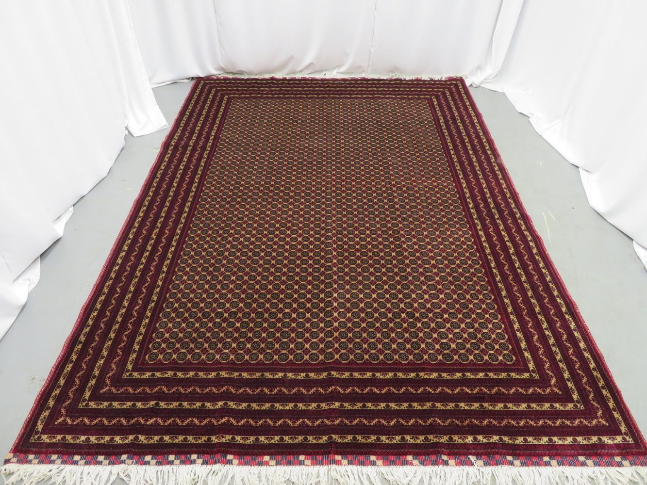 Khal Mohammadi 'Khawaja Roshnai' Afghan rug measures 3.5m L x 2.5m W