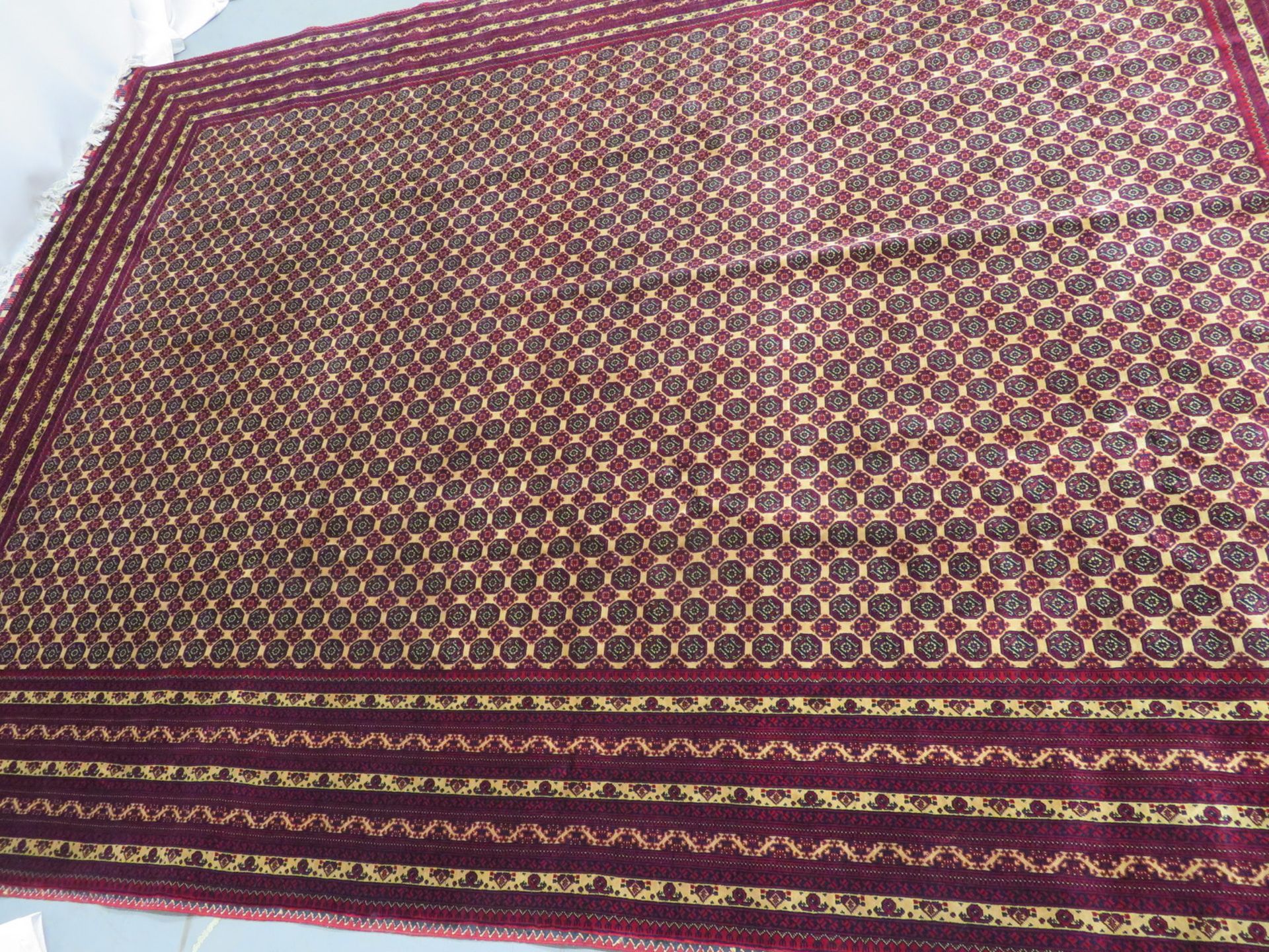 Khal Mohammadi 'Khawaja Roshnai' Afghan rug measures 3.5m L x 2.5m W - Image 4 of 13