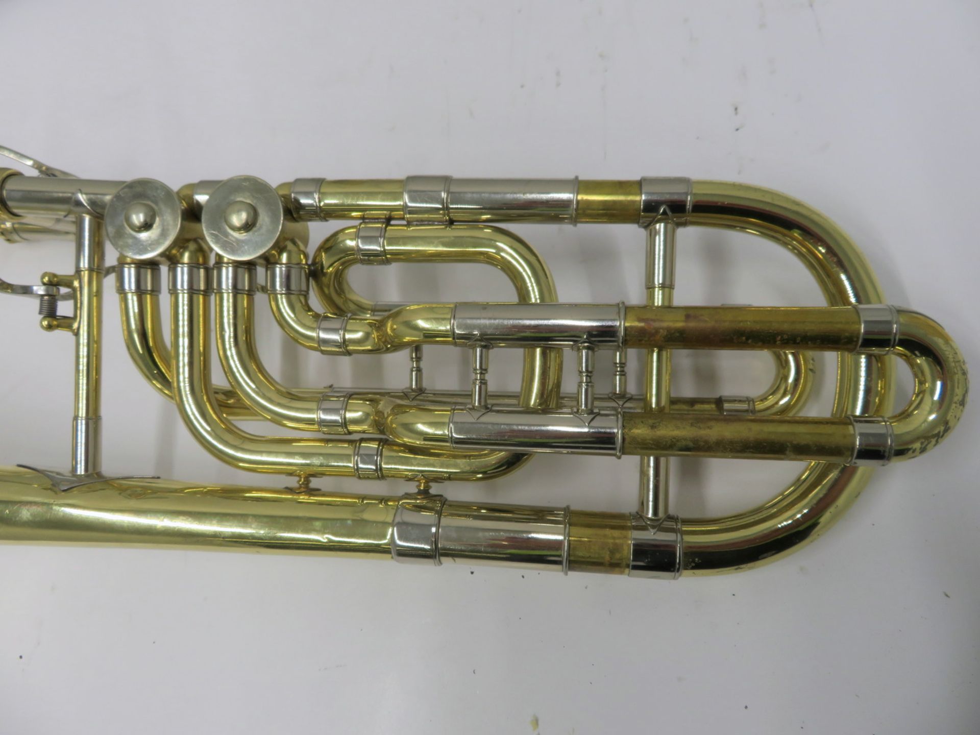 Bach Stradivarius model 50B bass trombone with case. Serial number: 85116. - Image 14 of 17