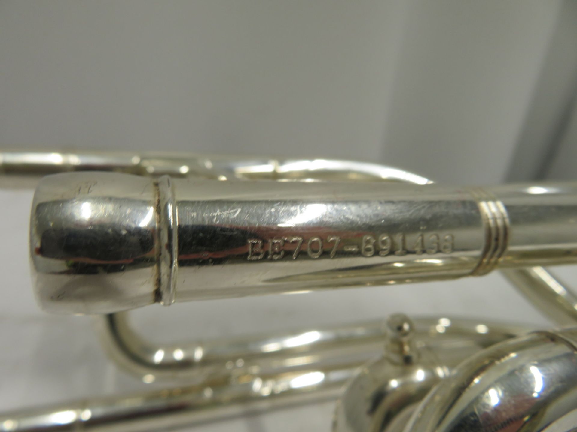 Besson International BE707 fanfare trumpet with case. Serial number: 891438. - Image 11 of 12