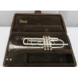 Bach Stradivarius model 37 ML trumpet with case. Serial number: 520718.