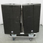 2x HK Audio 112XA monitor speakers. Serial numbers: 20307738 & 20308494