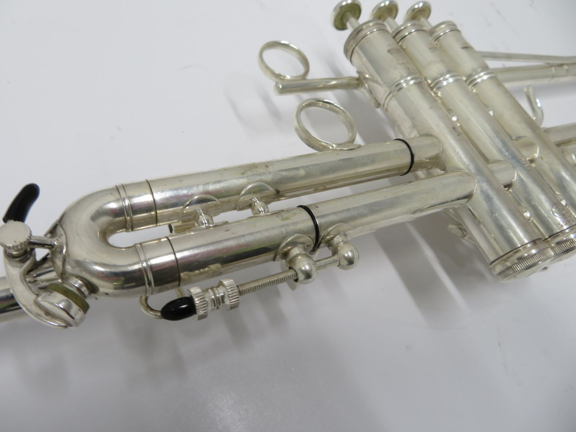 Smith-Watkins fanfare trumpet with case. Serial number: 787. - Image 9 of 14
