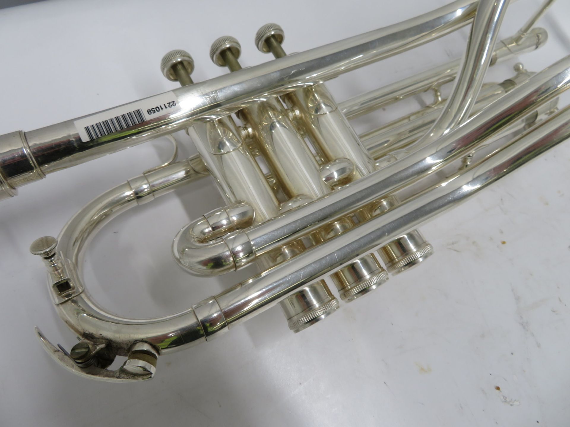 Besson International BE707 fanfare trumpet with case. Serial number: 891438. - Image 5 of 12