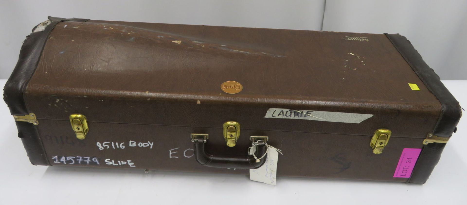Bach Stradivarius model 50B bass trombone with case. Serial number: 85116. - Image 17 of 17