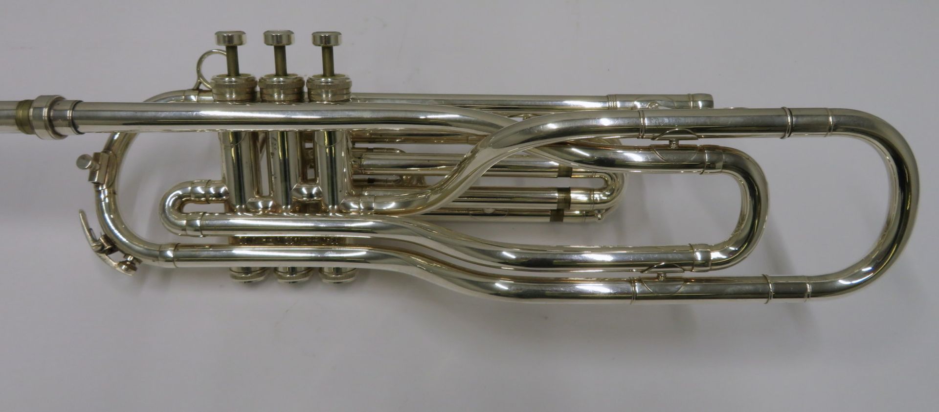 Besson International BE707 fanfare trumpet with case. Serial number: 884160. - Image 15 of 17