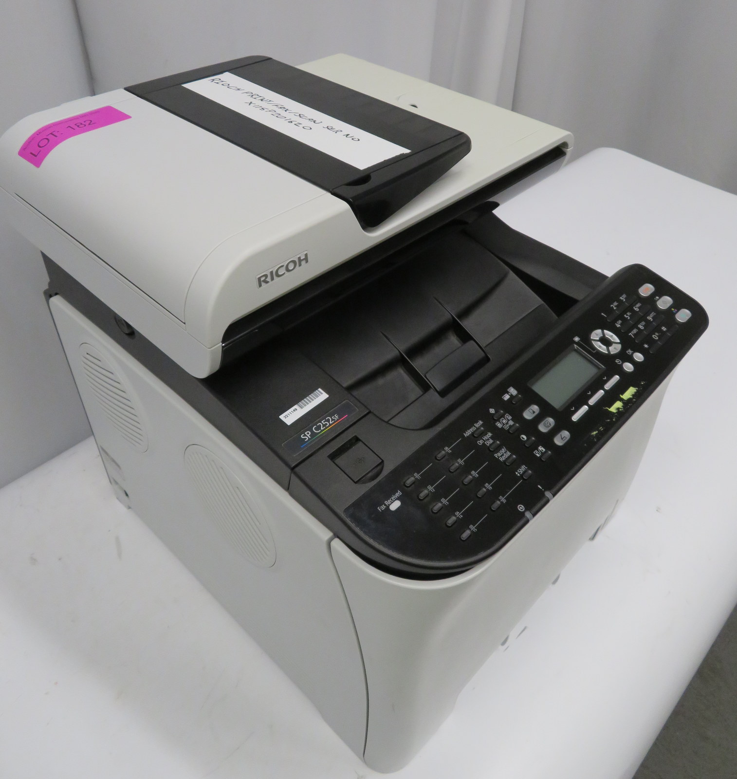 Ricoh SPC25SF printer / fax & scanner. Serial number:X115P201620. - Image 2 of 6