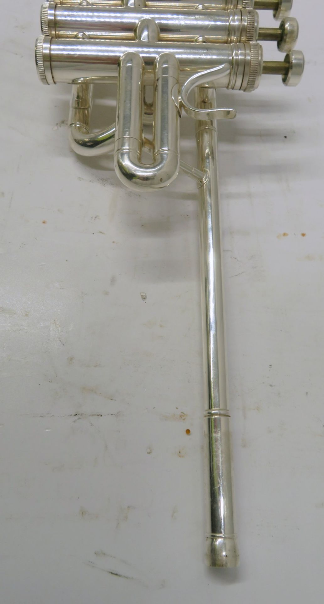 Besson International BE706 fanfare trumpet with case. Serial number: 889469. - Image 4 of 11