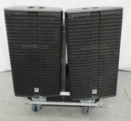 2x HK Audio 112XA monitor speakers. Serial numbers: 20312080 & 20312132.