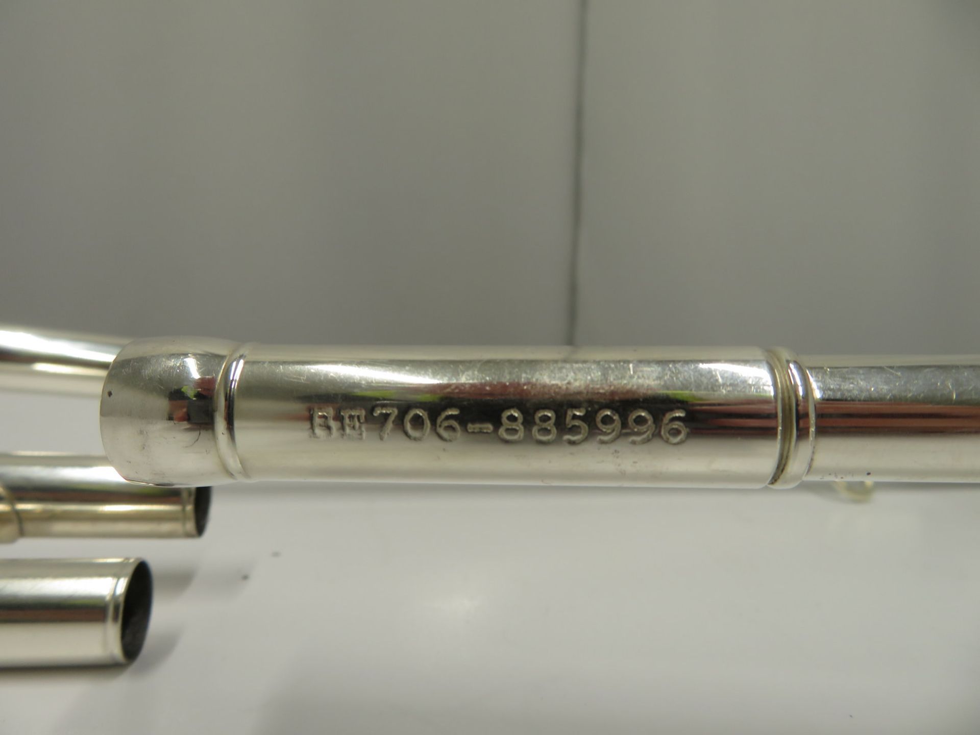Besson BE706 International fanfare trumpet with case. Serial number: 885996. - Image 13 of 14