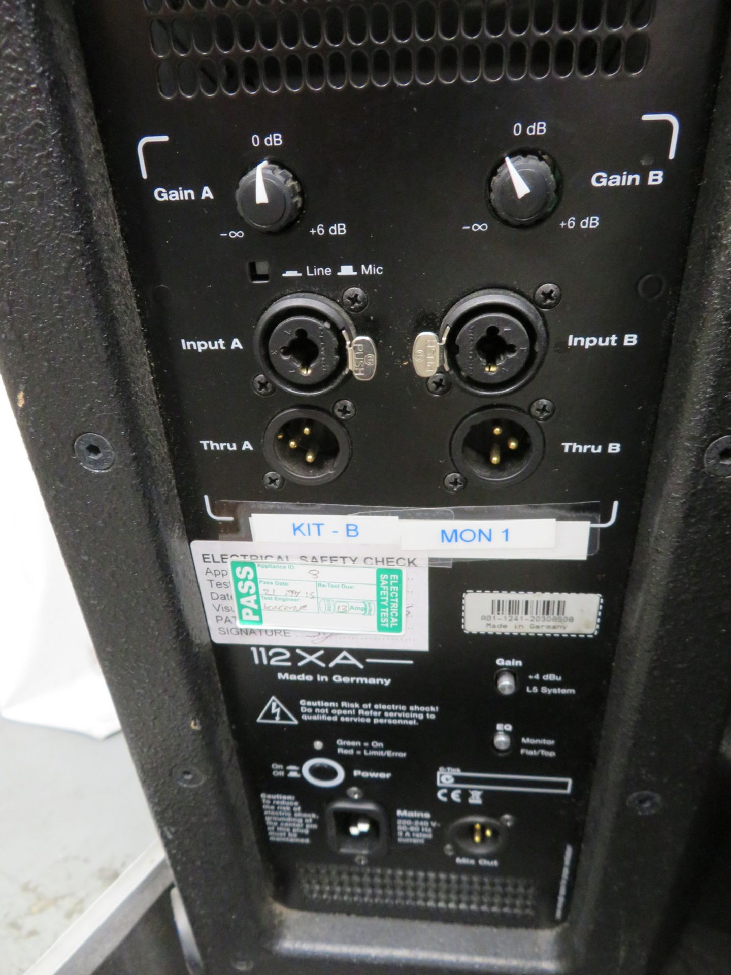 2x HK Audio 112XA monitor speakers. Serial numbers: 20312075 & 20308508. - Image 6 of 8