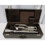 Boosey & Hawkes Imperial tenor trumpet with case. Serial number: 445172.