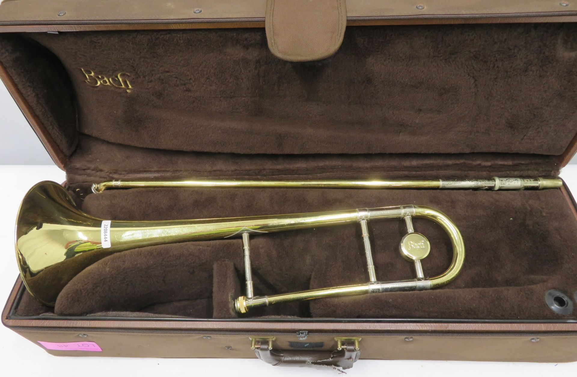Bach Stradivarius model 36 trombone with case. Serial number: 17441. - Image 2 of 14