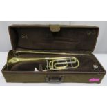 Bach Stradivarius model 42 trombone with case. Serial number: 98216.