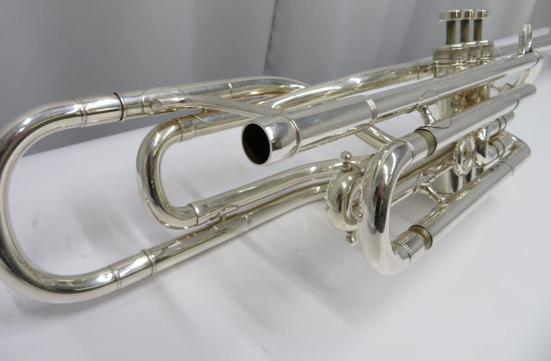 Besson International BE707 fanfare trumpet with case. Serial number: 884160. - Image 7 of 17
