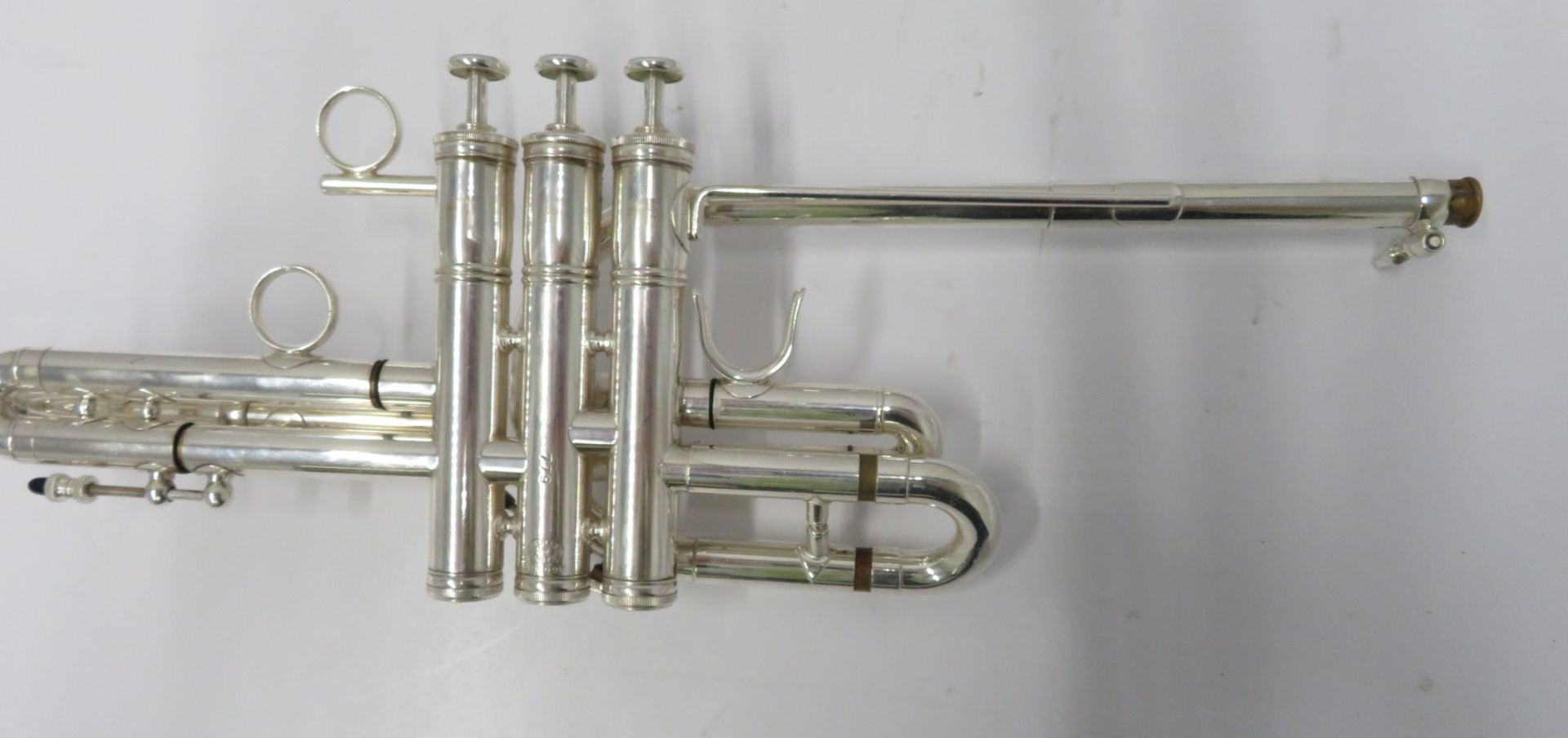 Smith-Watkins fanfare trumpet with case. Serial number: 779. - Image 4 of 14