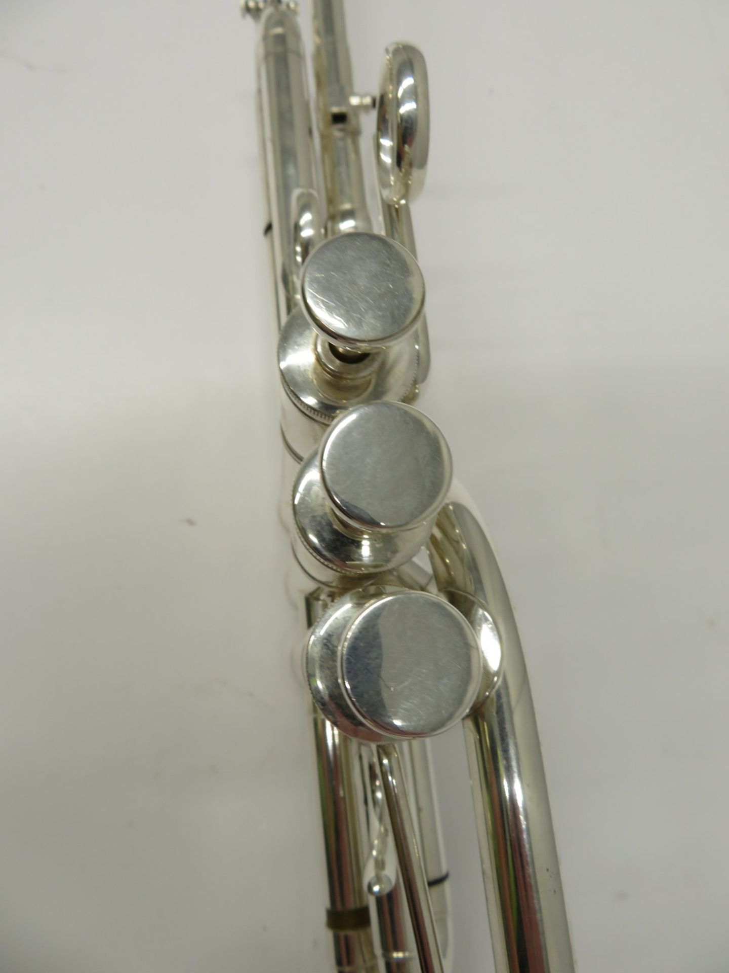 Smith-Watkins fanfare trumpet with case. Serial number: 779. - Image 9 of 14