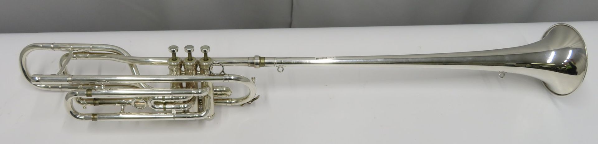 Besson International BE707 fanfare trumpet with case. Serial number: 884160. - Image 3 of 17