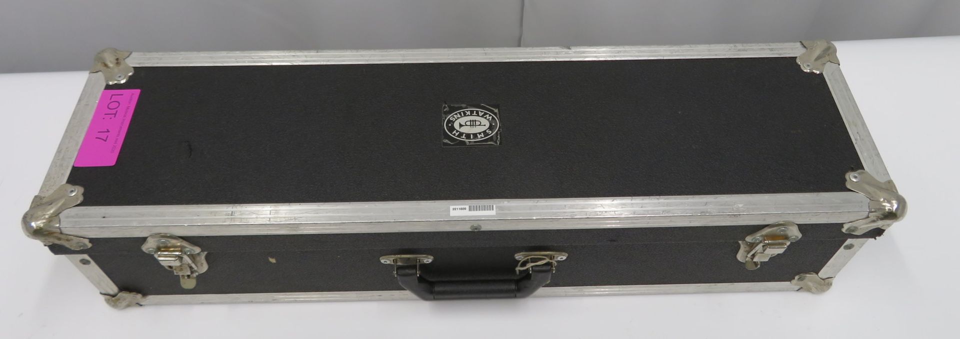 Smith-Watkins fanfare trumpet with case. Serial number: 696. - Image 15 of 15