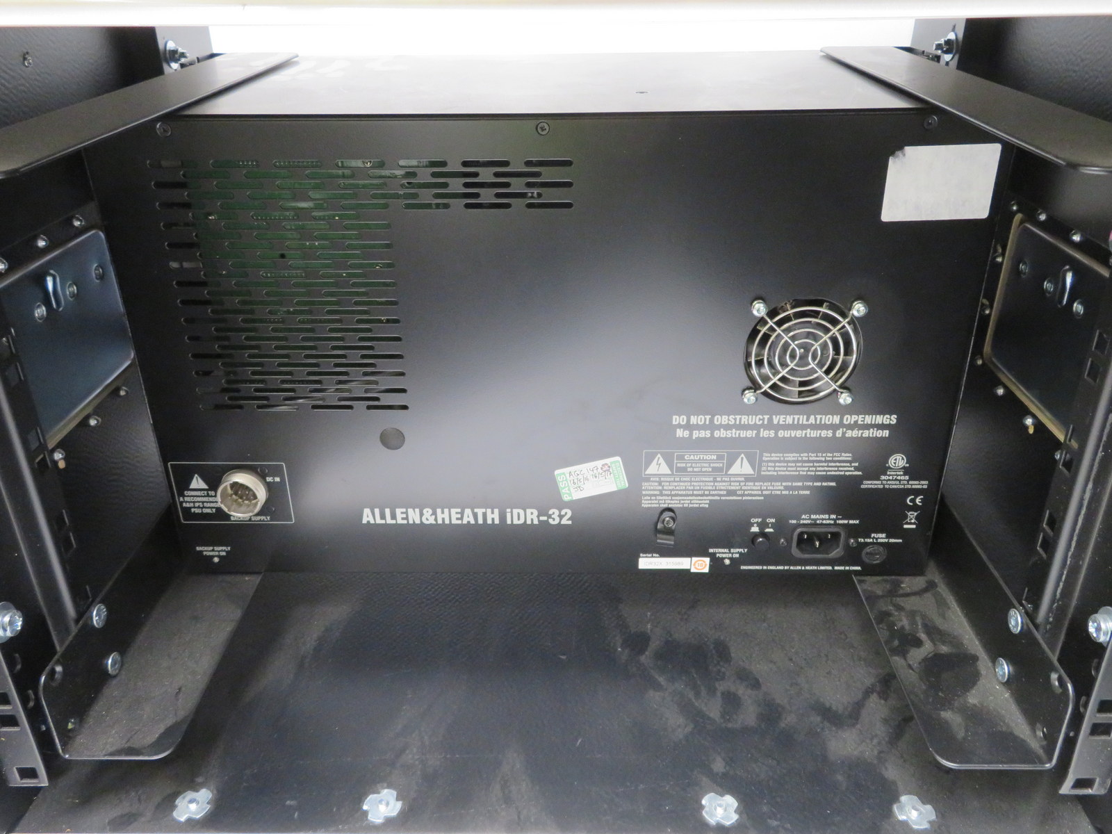 Allen & Heath iDR-32 audio mix rack. Serial number: IDR32X 315989. - Image 8 of 10