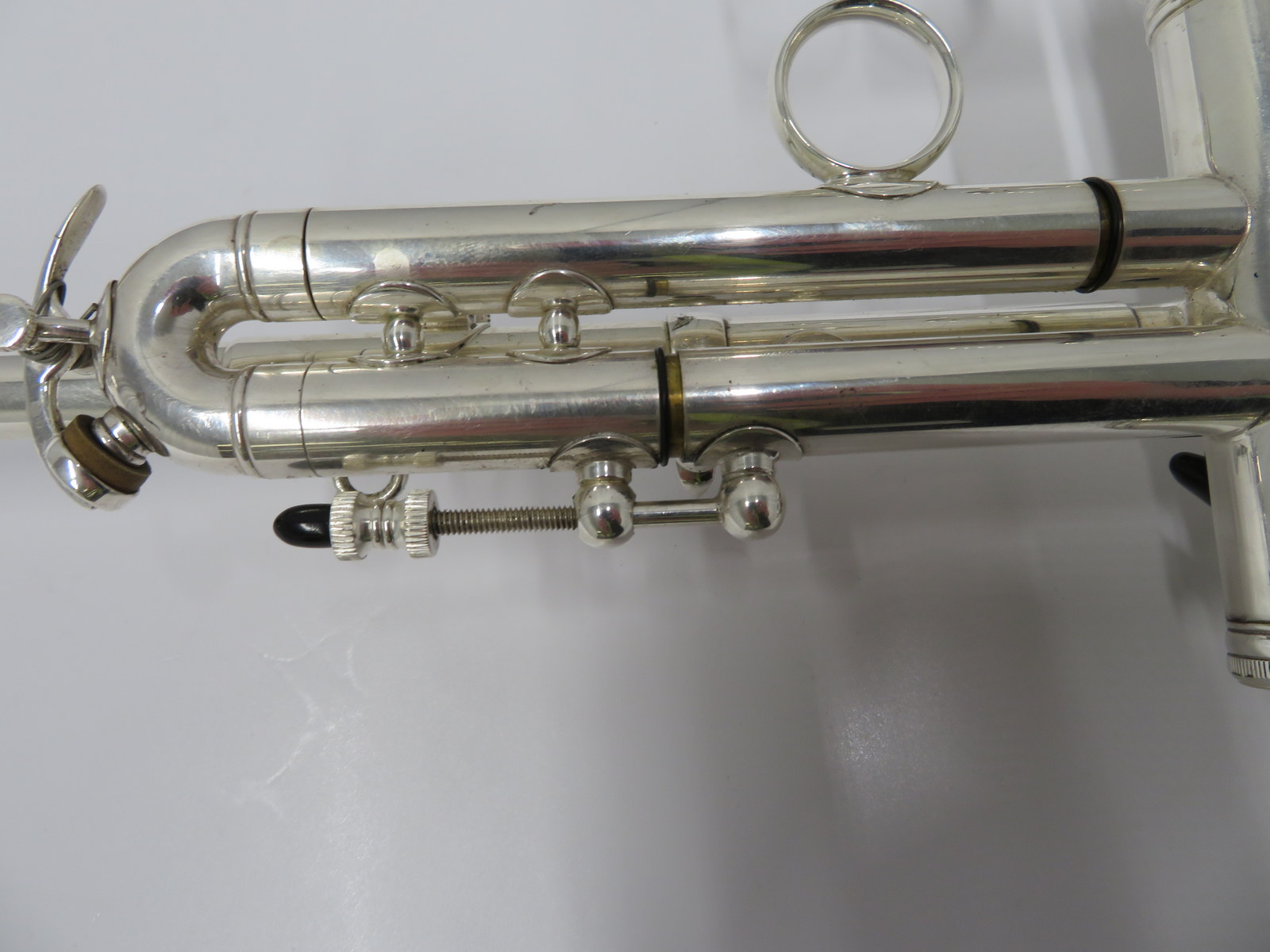 Smith-Watkins fanfare trumpet with case. Serial number: 779. - Image 8 of 14
