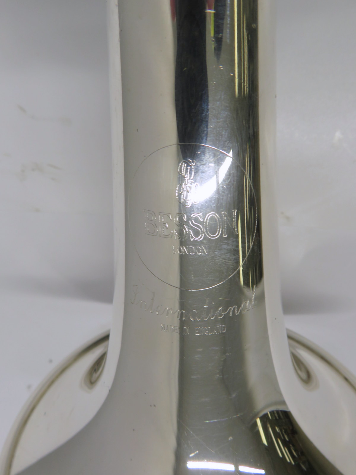 Besson BE706 International fanfare trumpet with case. Serial number: 885983. - Image 12 of 13