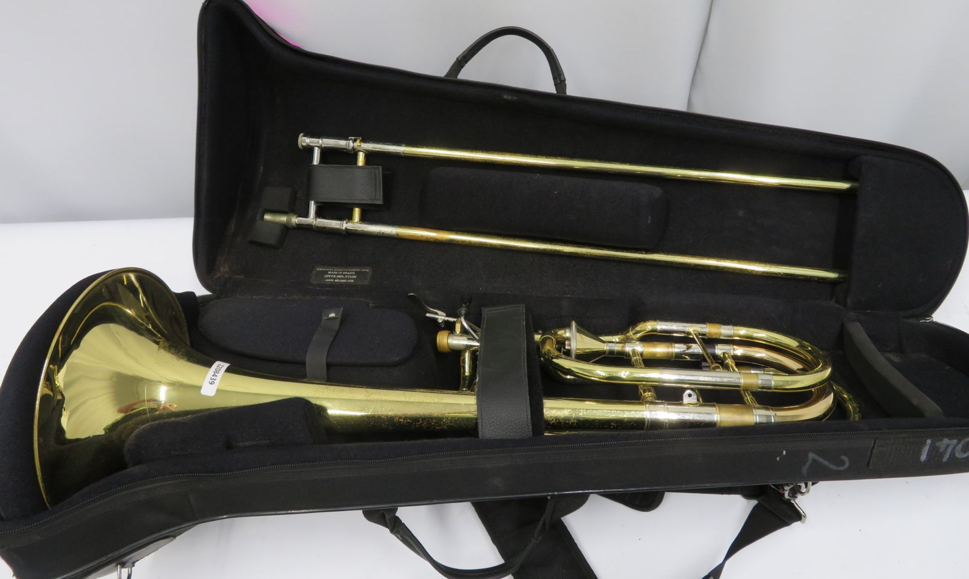 Edwards Instruments 503CF trombone with case. Serial number: 1011041.