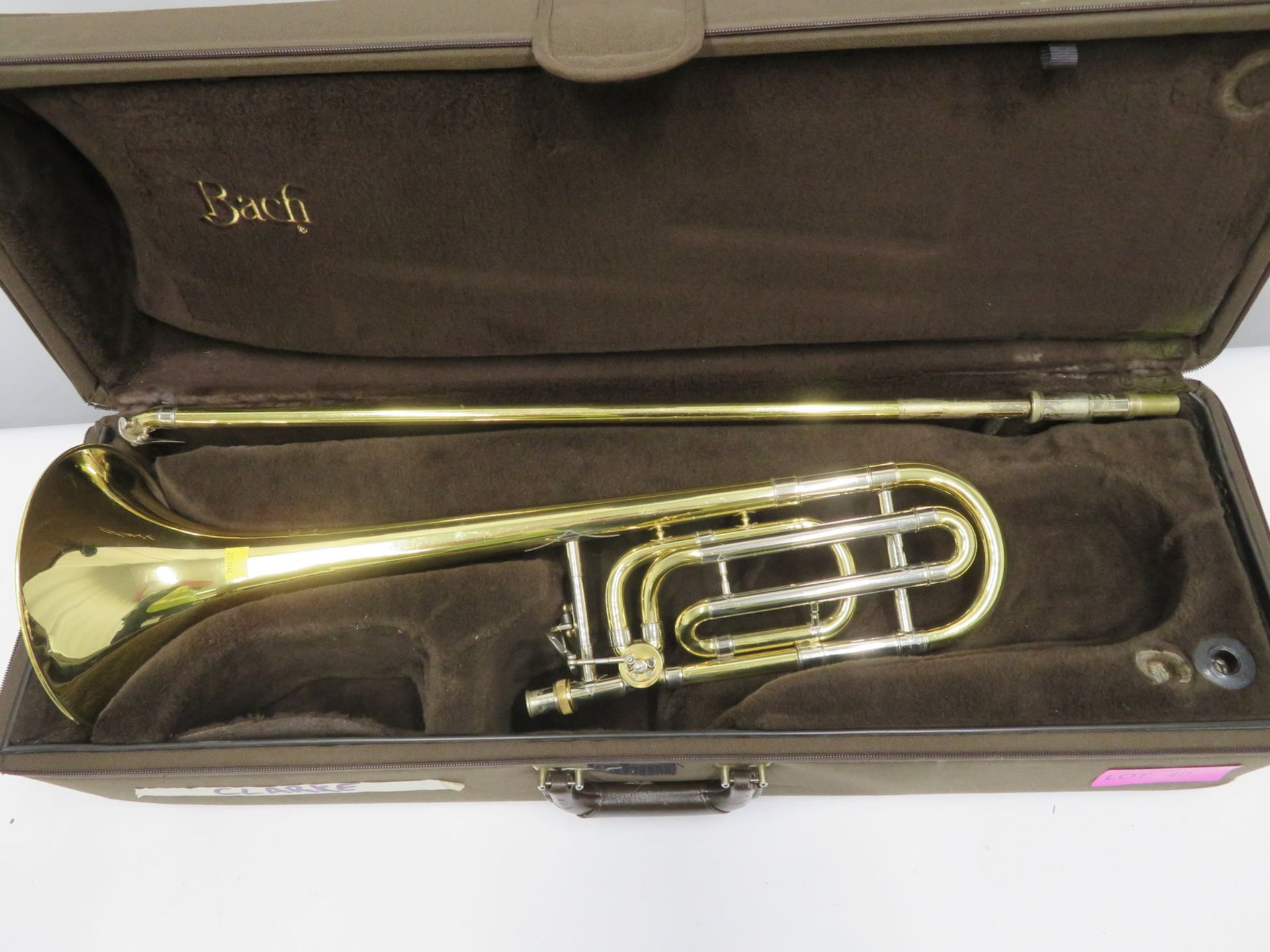 Bach Stradivarius model 42 trombone with case. Serial number: 41064. - Image 2 of 17