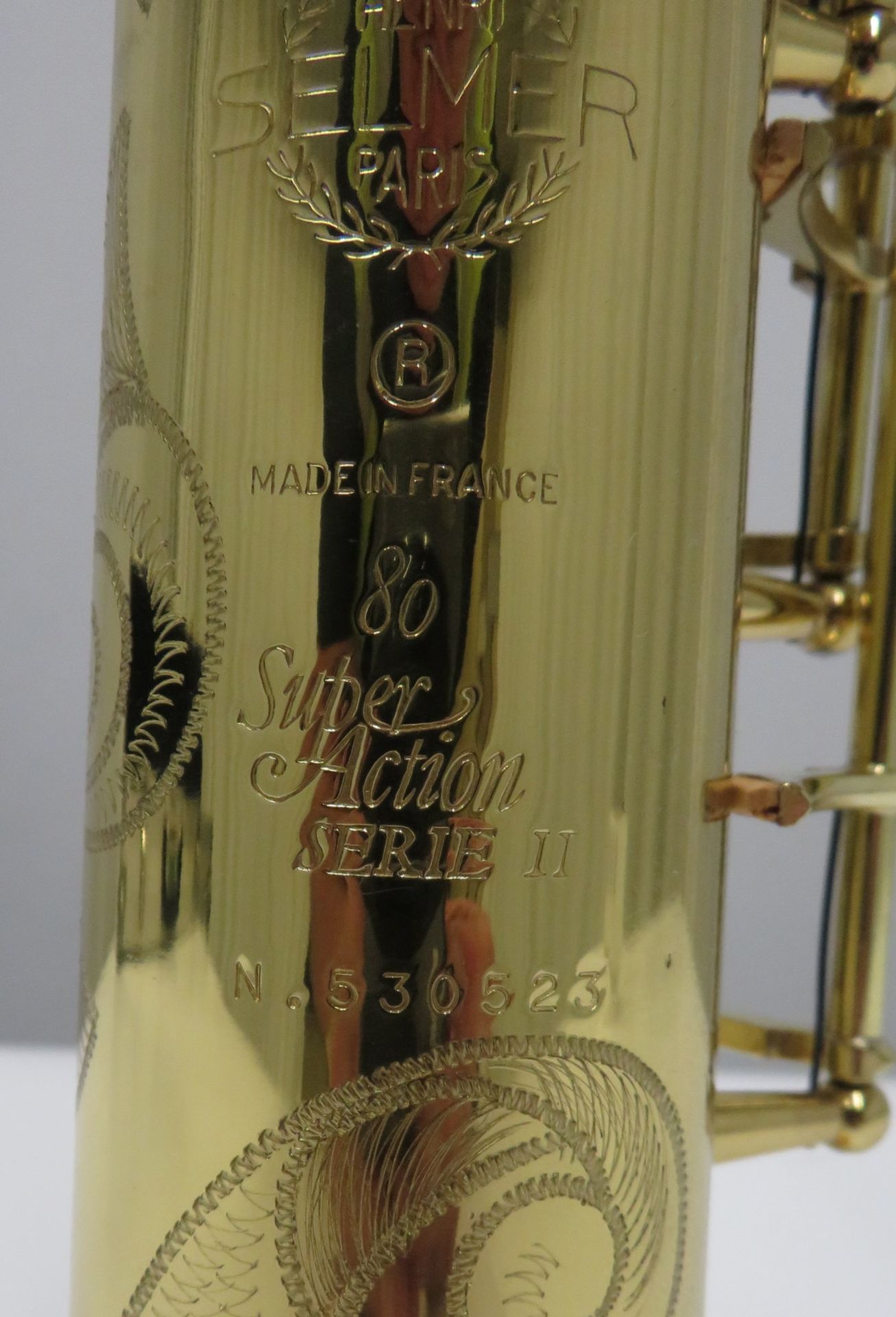 Henri Selmer 80 super action series 2 soprano saxophone with case. Serial number: N.530523. - Image 5 of 14