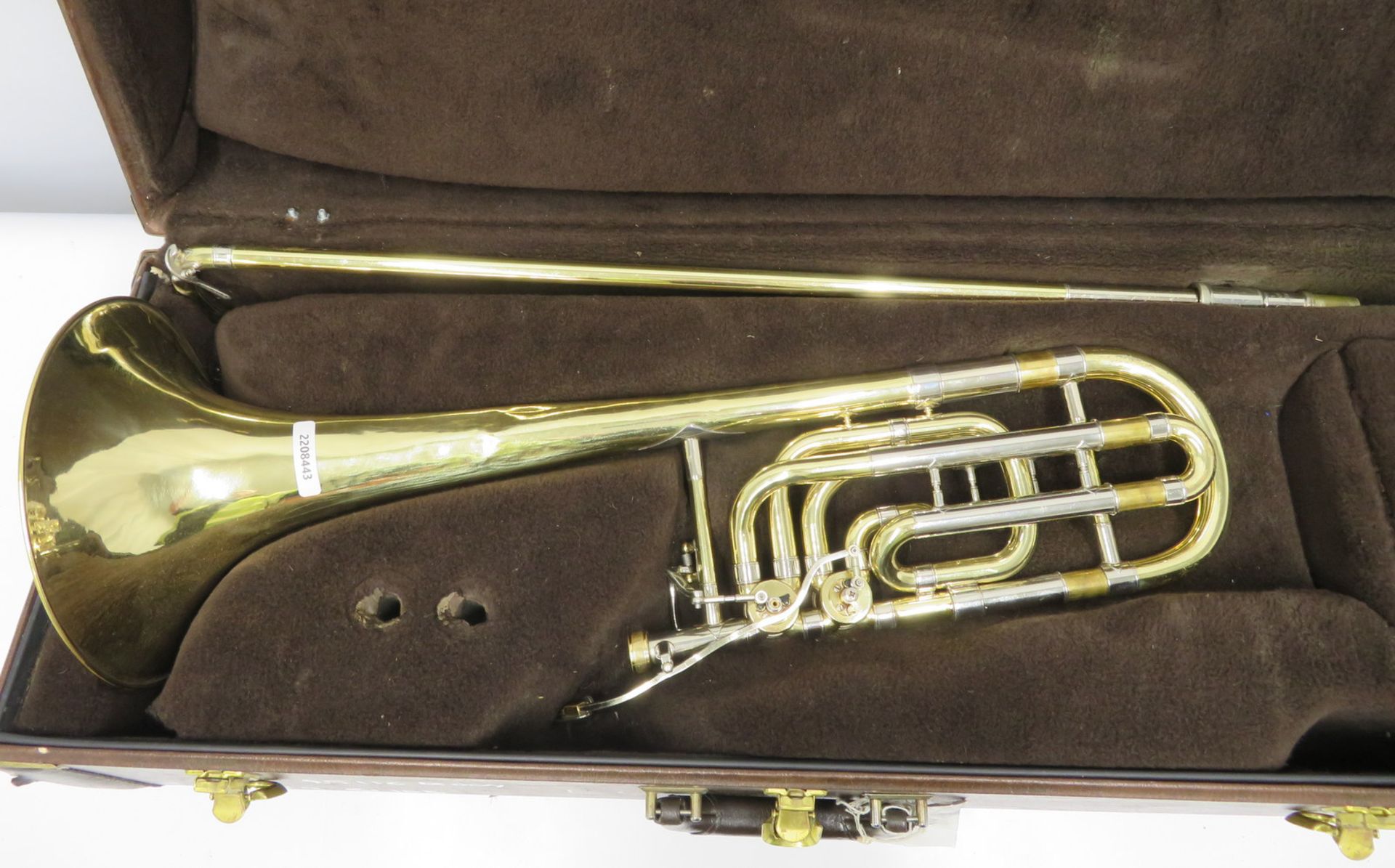 Bach Stradivarius model 50B bass trombone with case. Serial number: 85116. - Image 2 of 17