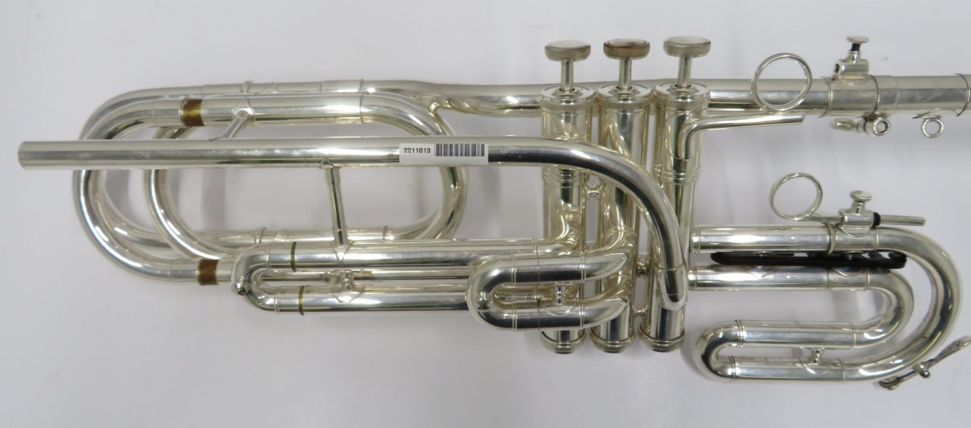 Smith-Watkins fanfare trumpet with case. Serial number: 33104. - Image 5 of 17