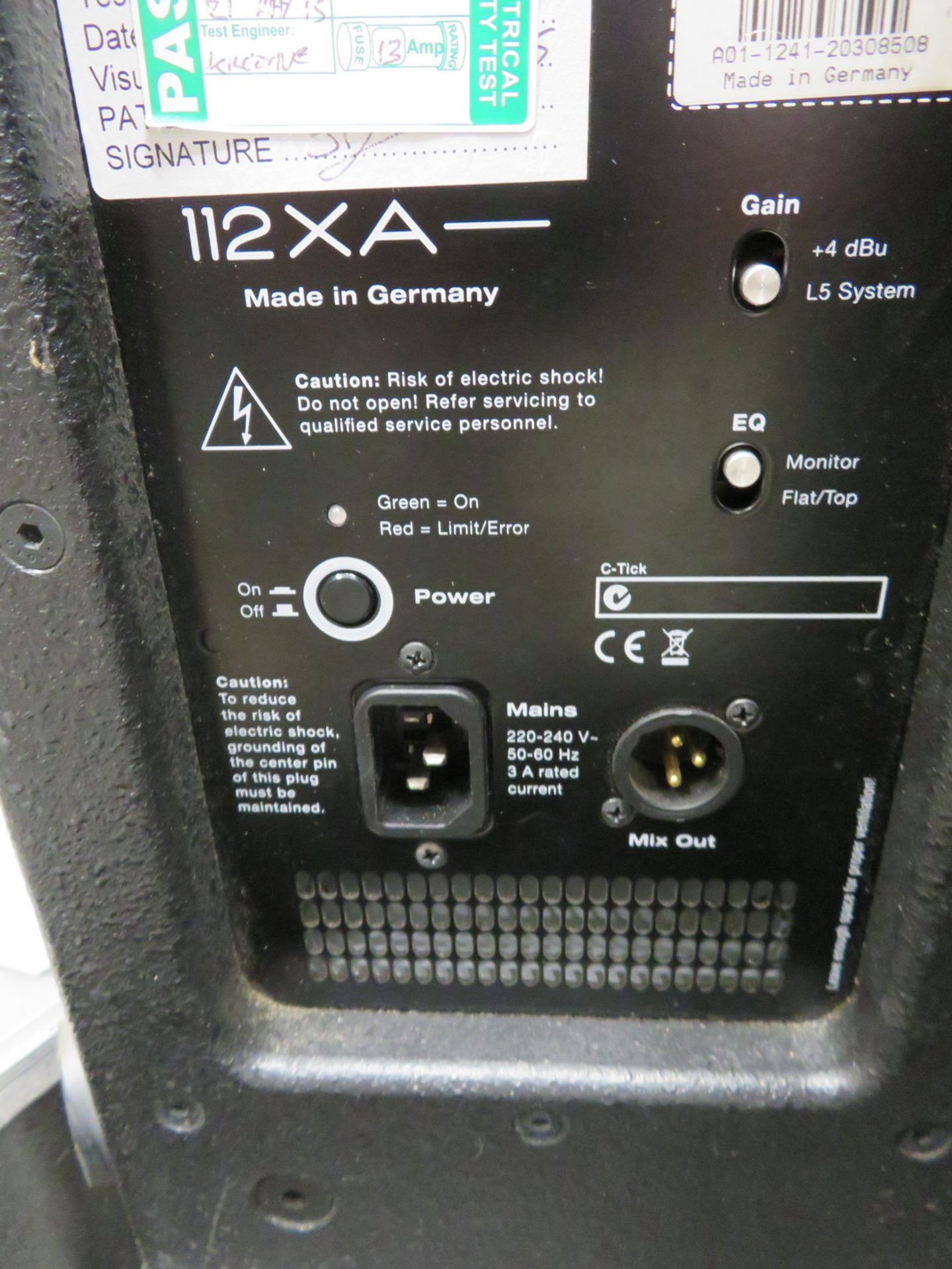 2x HK Audio 112XA monitor speakers. Serial numbers: 20312075 & 20308508. - Image 7 of 8