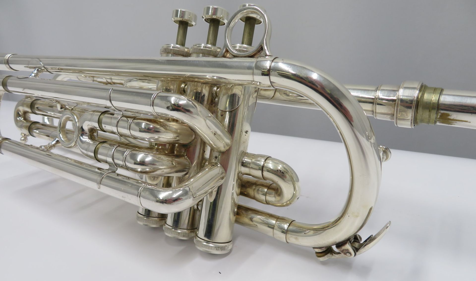 Besson International BE707 fanfare trumpet with case. Serial number: 884160. - Image 9 of 17