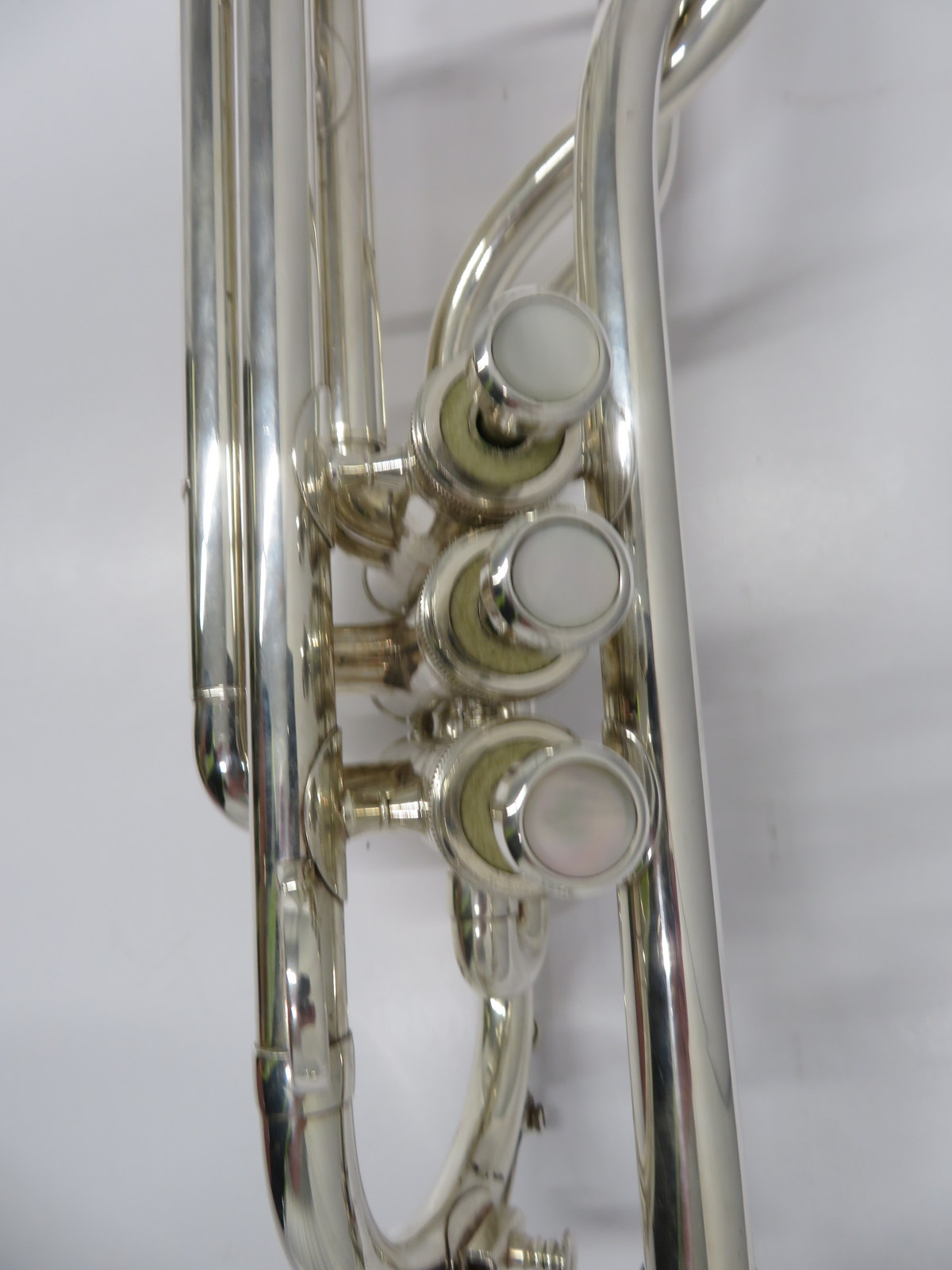 Besson International BE707 fanfare trumpet with case. Serial number: 884160. - Image 13 of 17