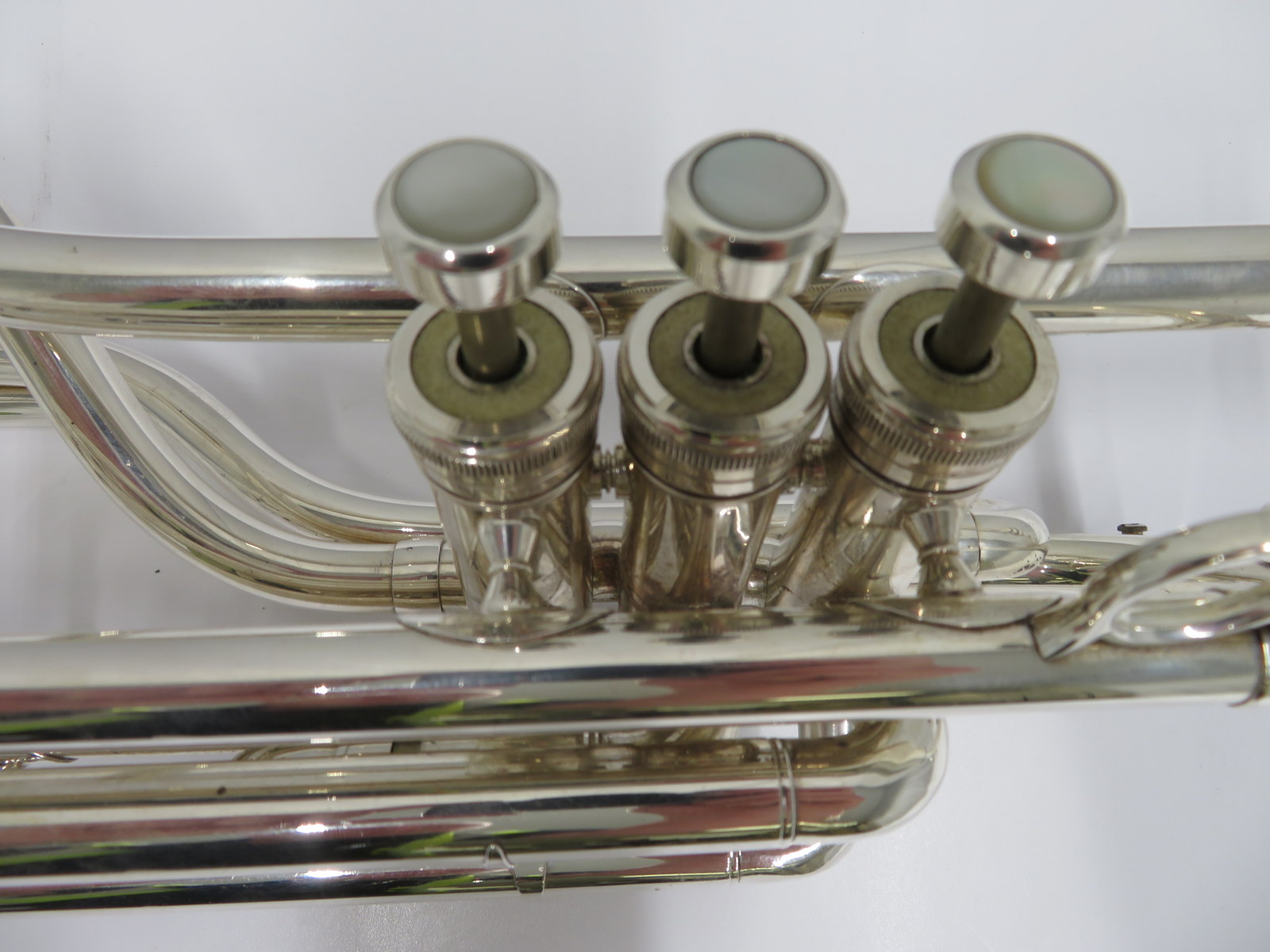 Besson International BE707 fanfare trumpet with case. Serial number: 884160. - Image 6 of 17