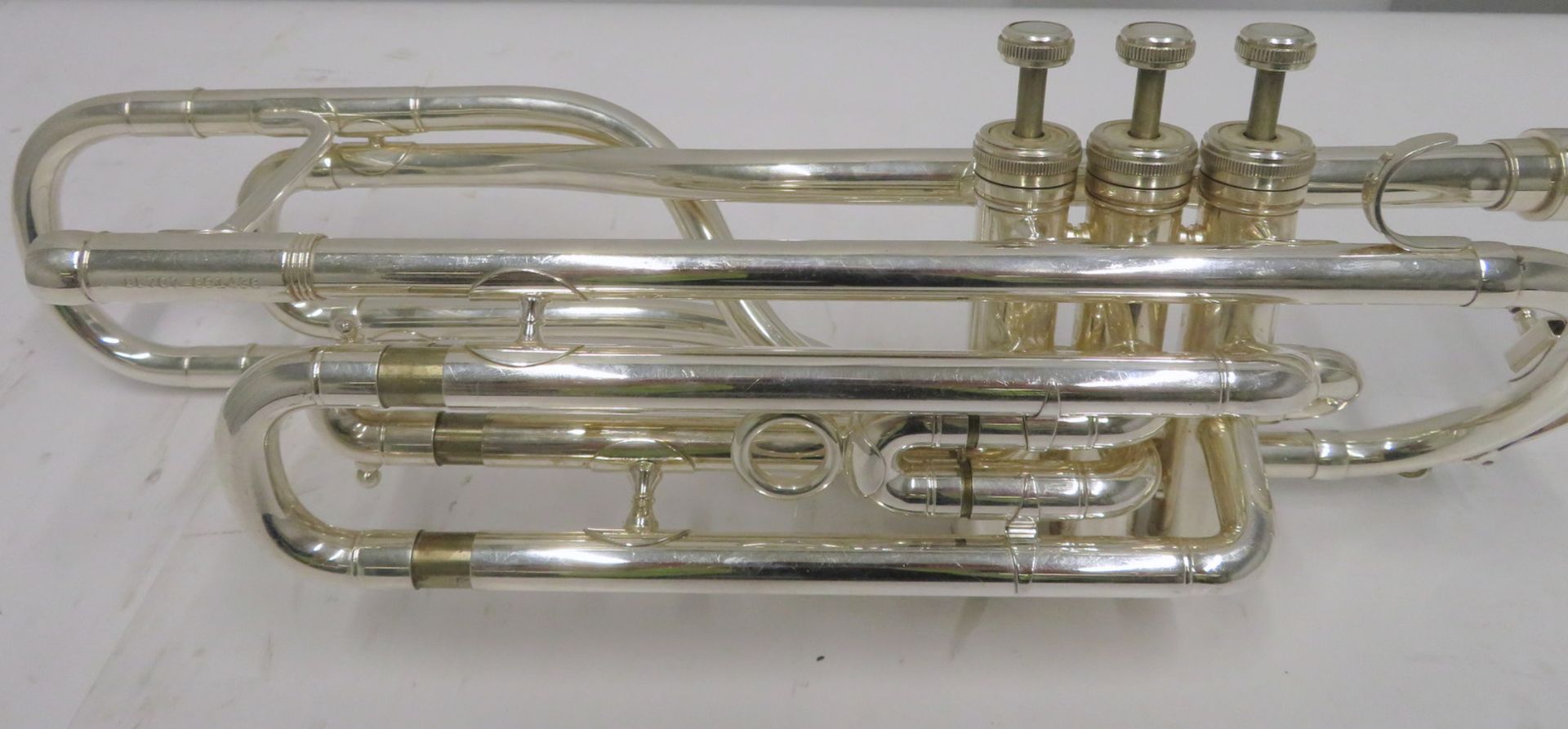 Besson International BE707 fanfare trumpet with case. Serial number: 891438. - Image 10 of 12