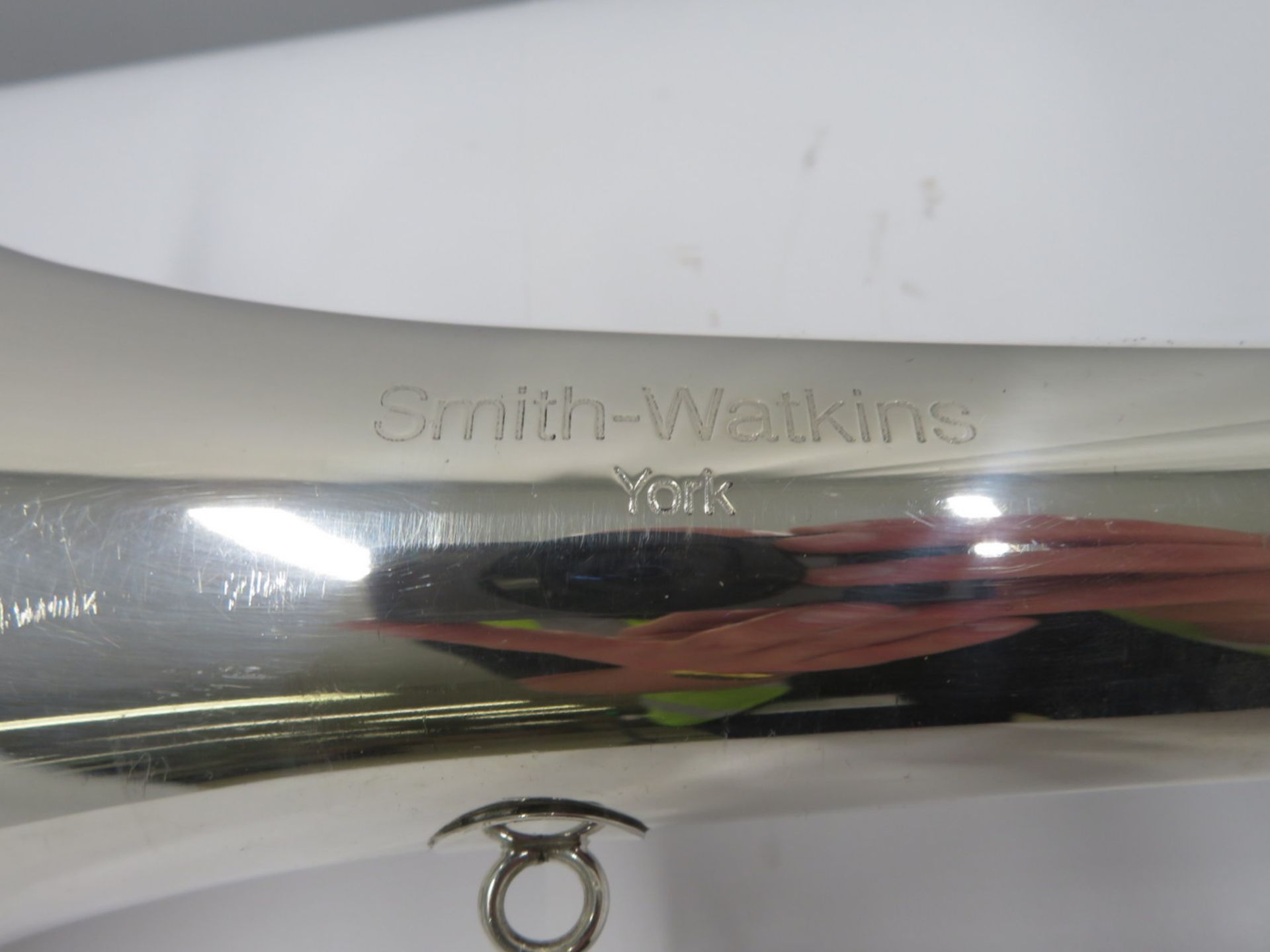 Smith-Watkins fanfare trumpet with case. Serial number: 33104. - Image 16 of 17