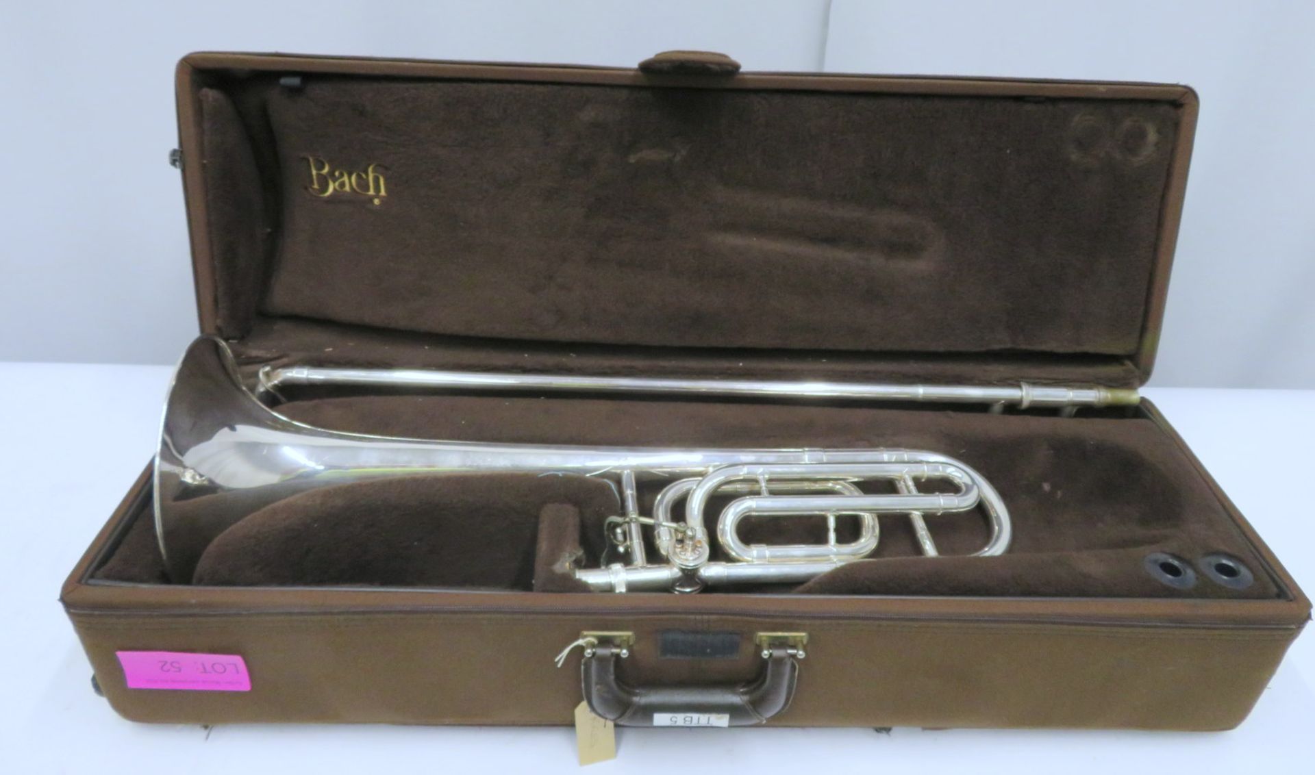 Bach Stradivarius model 42 trombone with case. Serial number: 96579.