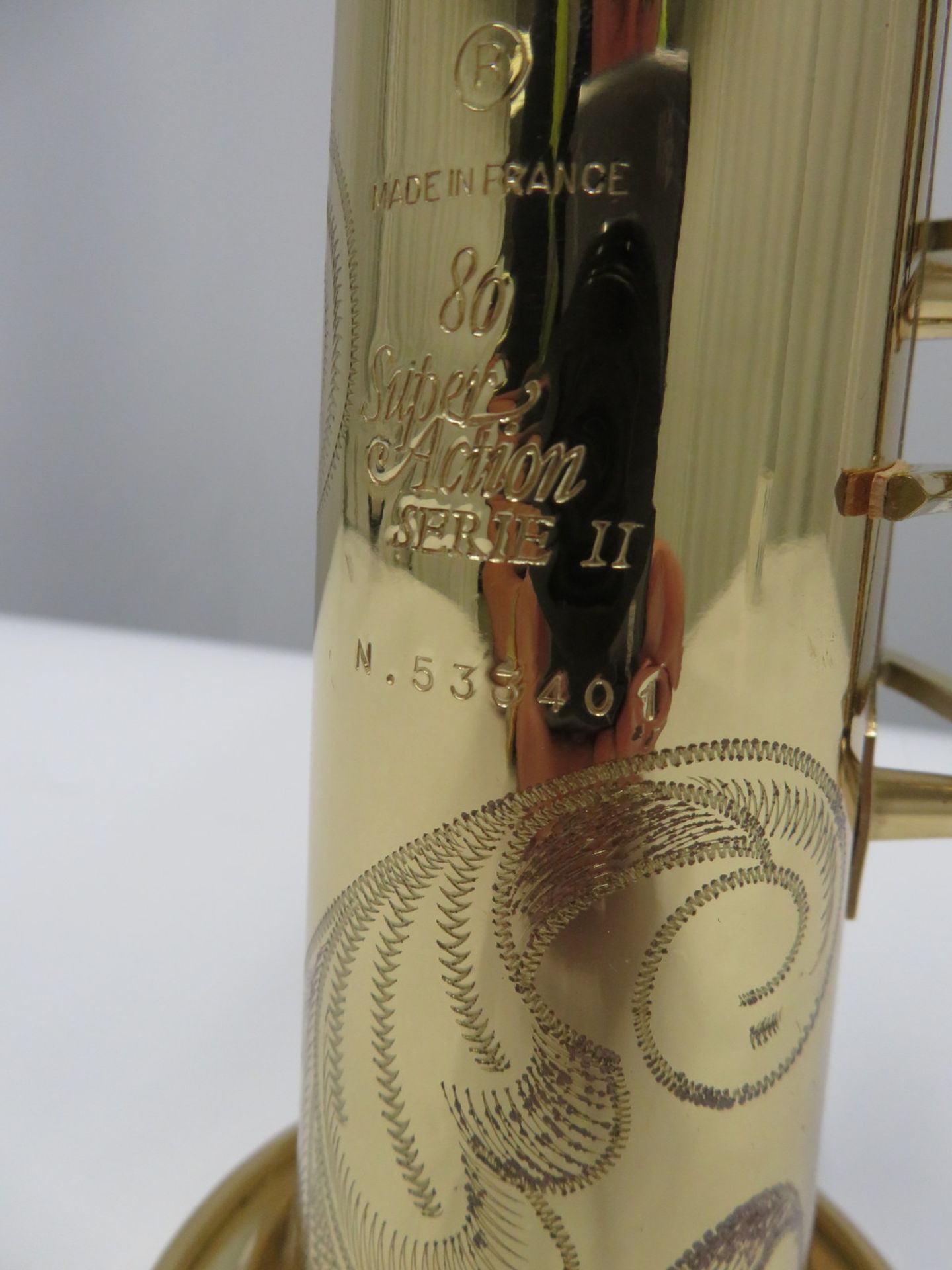 Henri Selmer 80 super action series 2 soprano saxophone with case. Serial number: N.533401. - Image 5 of 22