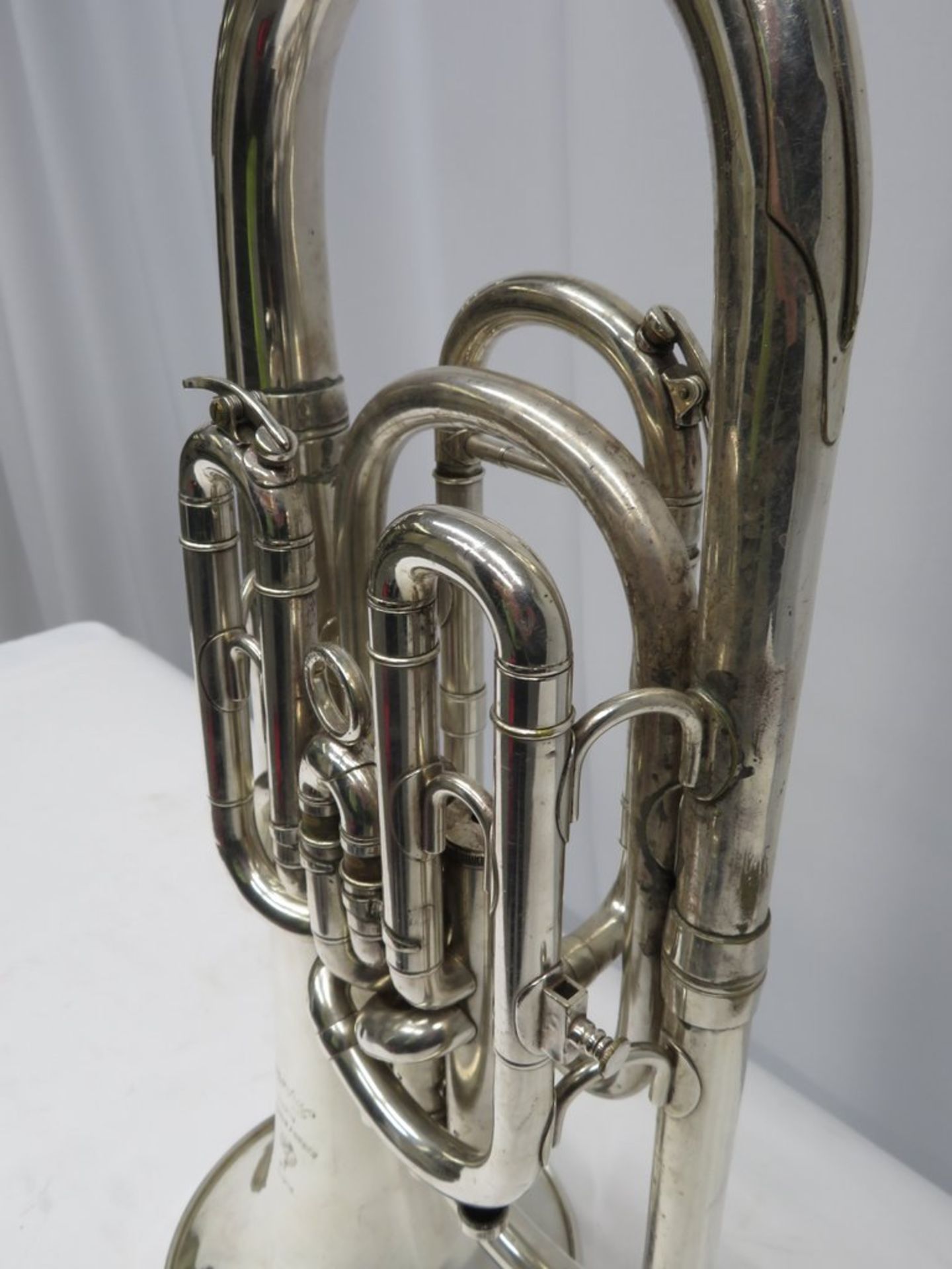 Boosey & Hawkes Imperial Baritone sax horn with case. Serial number: 458044. - Image 6 of 12