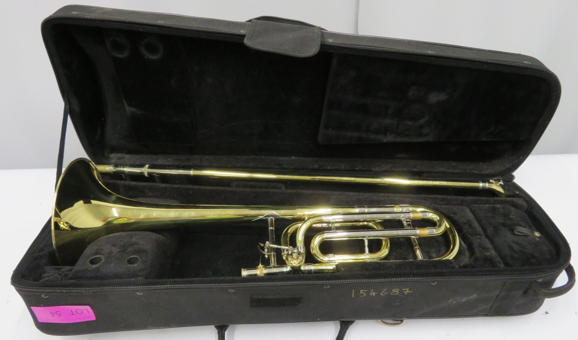 Bach Stradivarius model 42 trombone with case. Serial number: 99899.